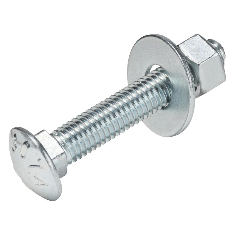 MAKERS BOLT 1/2" x 3" (25 Pack) Zinc Carriage Bolt Kit, Grade 307A by - Image 1